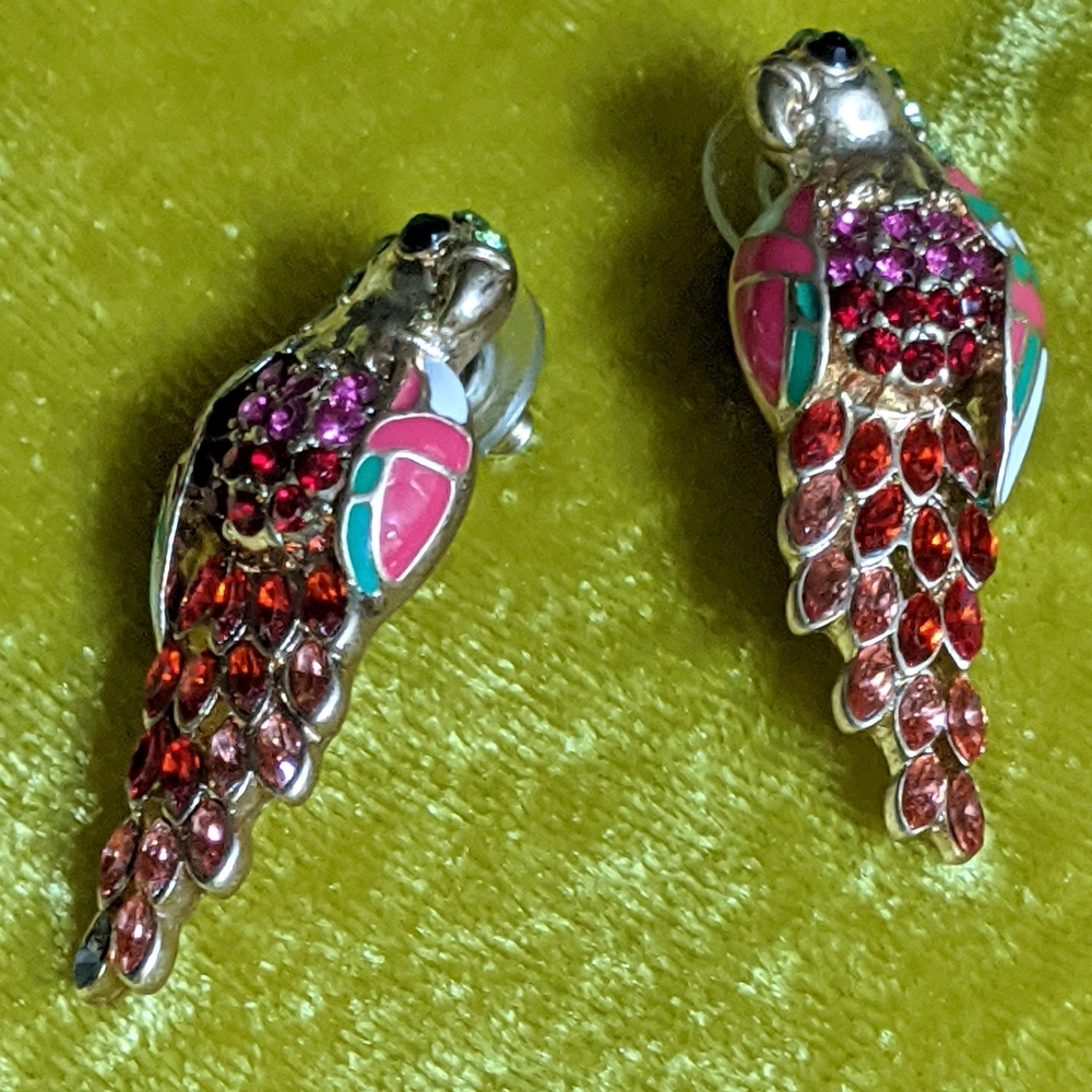 J Crew Parrot Earrings